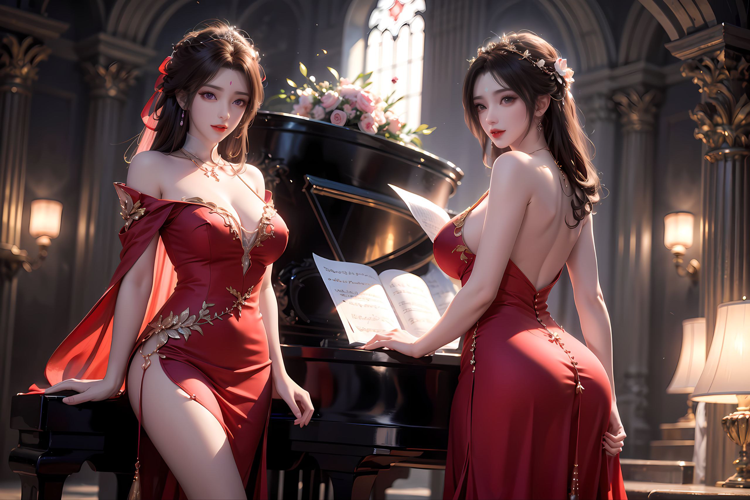 但她通过积